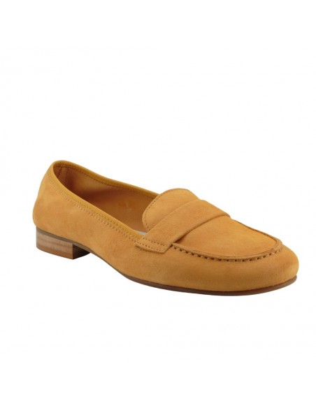 Mocassin Saura jaune FOLIES - Mocassin nubuck
