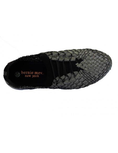 Baskets Gummies victoria noir gris BERNIE MEV