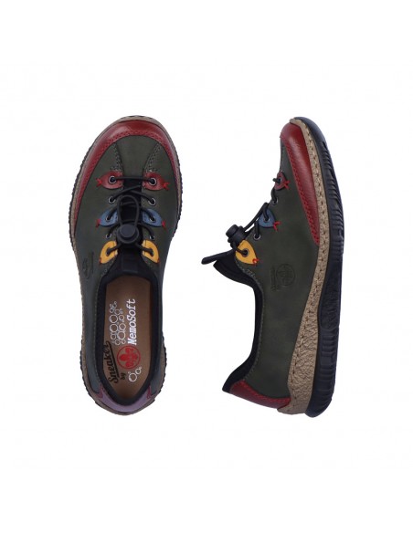 RIEKER / N3271-54 / Vert rouge