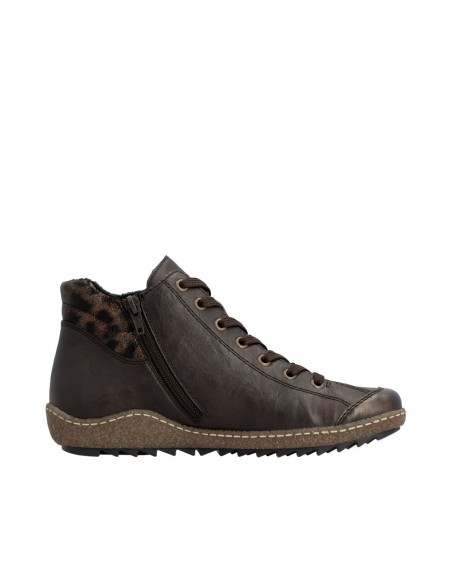 RIEKER / L7514-25 / Antik / Basket montante femme lacets et zip