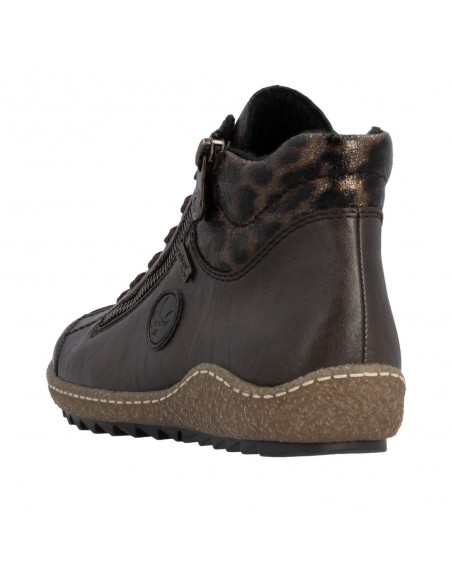 RIEKER / L7514-25 / Antik / Basket montante femme lacets et zip