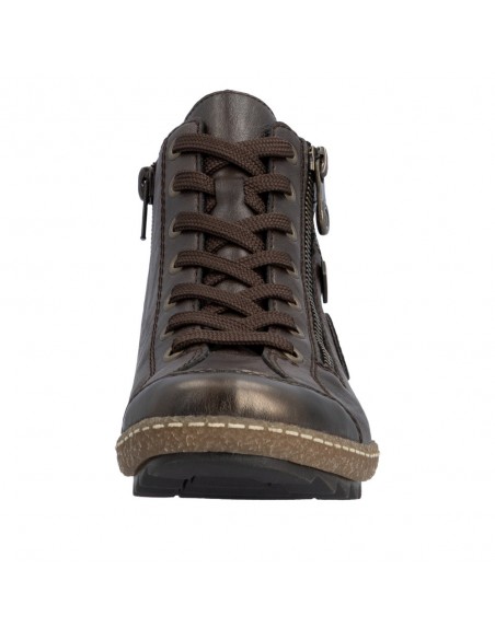 RIEKER / L7514-25 / Antik / Basket montante femme lacets et zip