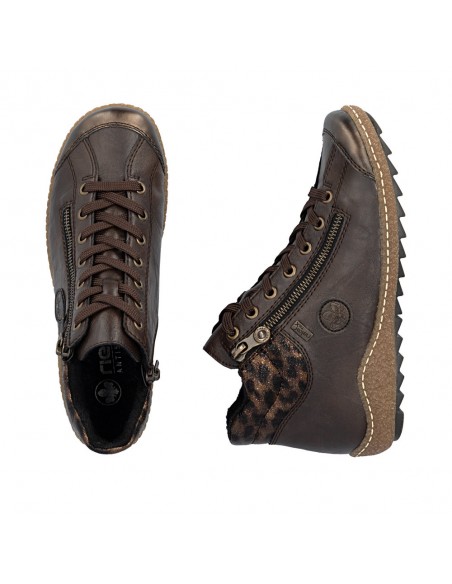 RIEKER / L7514-25 / Antik / Basket montante femme lacets et zip
