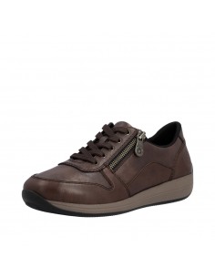 RIEKER / N1100-22 / Brun / Chaussures lacets et zip 2