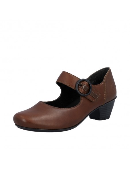 RIEKER / 41756-22 / Babies brun femme et bride velcro