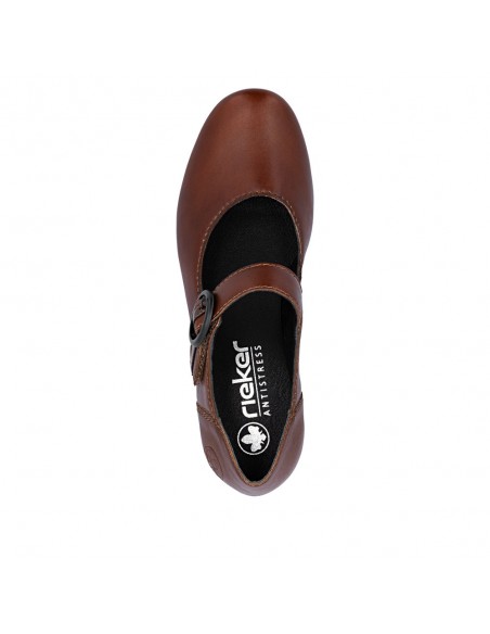 RIEKER / 41756-22 / Babies brun femme et bride velcro