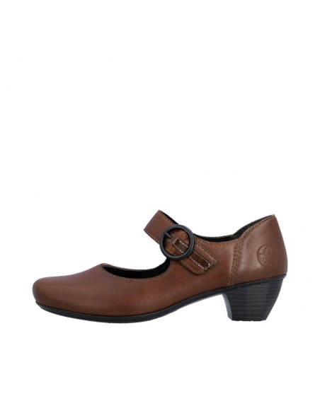 RIEKER / 41756-22 / Babies brun femme et bride velcro