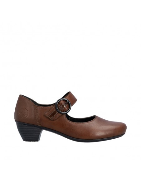 RIEKER / 41756-22 / Babies brun femme et bride velcro