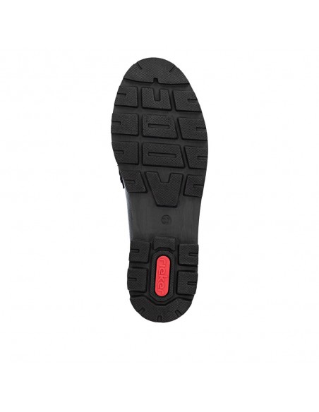 RIEKER / 43050-00 / Noir / Mocassin verni femme