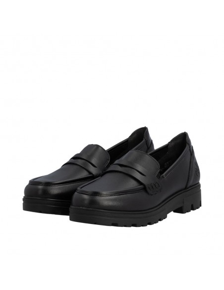 RIEKER / 43050-01 / Noir / Mocassin femme confort