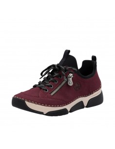 RIEKER / 45973-36 / Bordo-noir / Basket femme 2