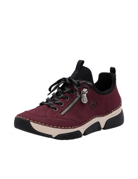 RIEKER / 45973-36 / Bordo-noir / Basket femme