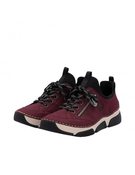 RIEKER / 45973-36 / Bordo-noir / Basket femme