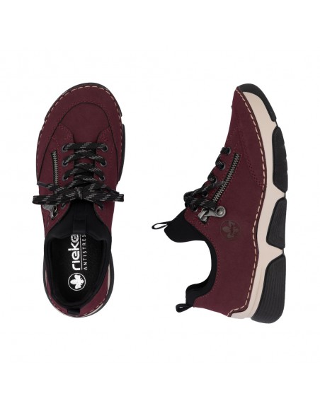 RIEKER / 45973-36 / Bordo-noir / Basket femme