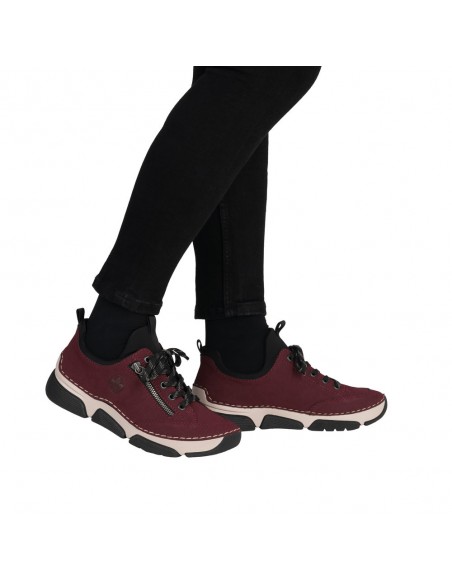 RIEKER / 45973-36 / Bordo-noir / Basket femme