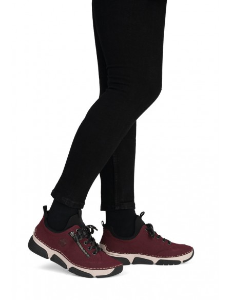 RIEKER / 45973-36 / Bordo-noir / Basket femme