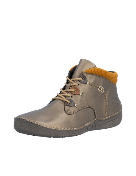 RIEKER / 52544-90 / Bronze / Chaussures femme lacets