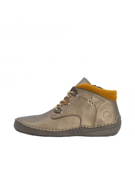 RIEKER / 52544-90 / Bronze / Chaussures femme lacets