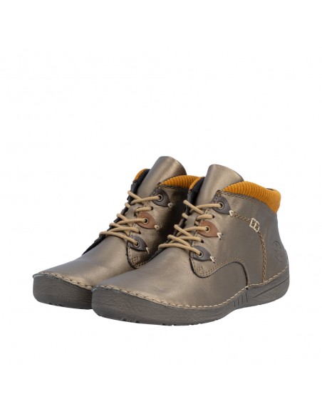 RIEKER / 52544-90 / Bronze / Chaussures femme lacets