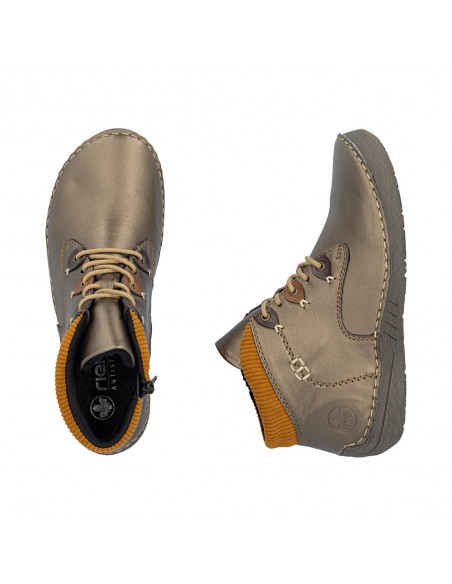 RIEKER / 52544-90 / Bronze / Chaussures femme lacets