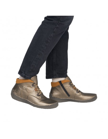 RIEKER / 52544-90 / Bronze / Chaussures femme lacets
