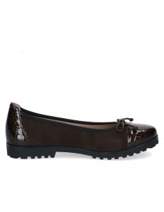 CAPRICE / 22150 / Brun croco / Ballerine femme cuir