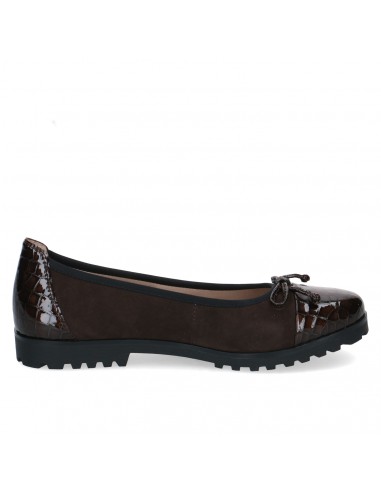 CAPRICE / 22150 / Brun croco / Ballerine femme cuir
