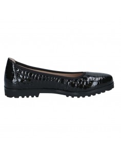 CAPRICE / 22151 / Black Croco / Ballerine femme
