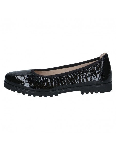 CAPRICE / 22151 / Black Croco / Ballerine femme