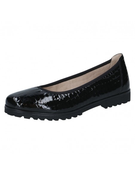 CAPRICE / 22151 / Black Croco / Ballerine femme