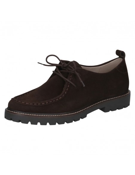 CAPRICE / 23612 / Brun nubuck / Chaussure femme à lacets