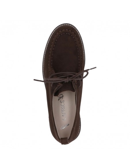 CAPRICE / 23612 / Brun nubuck / Chaussure femme à lacets