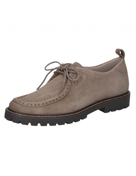 CAPRICE / 23612 / Taupe nubuck / Chaussures à lacets femme