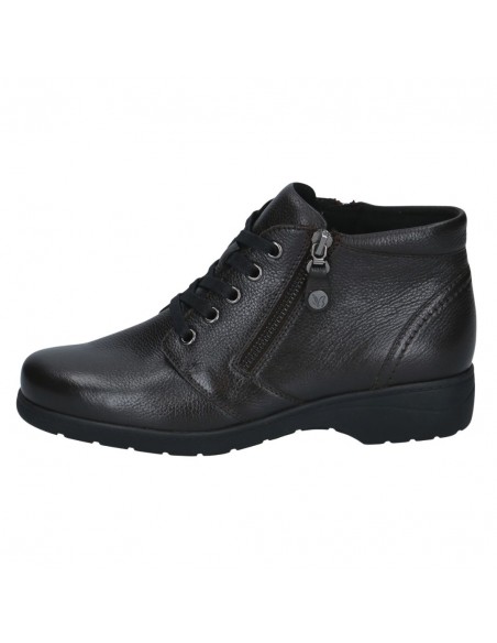 CAPRICE / 25152 / Noir / Boots à lacets et zip femme