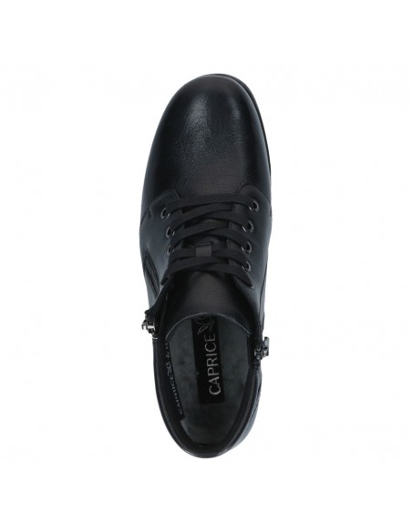 CAPRICE / 25152 / Noir / Boots à lacets et zip femme