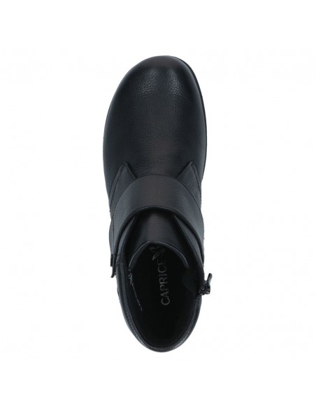 CAPRICE / 26457 / Noir/ Boots cuir avec velcro