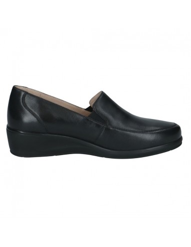 CAPRICE / 24352 / Noir nappa / Mocassin femme largeur H