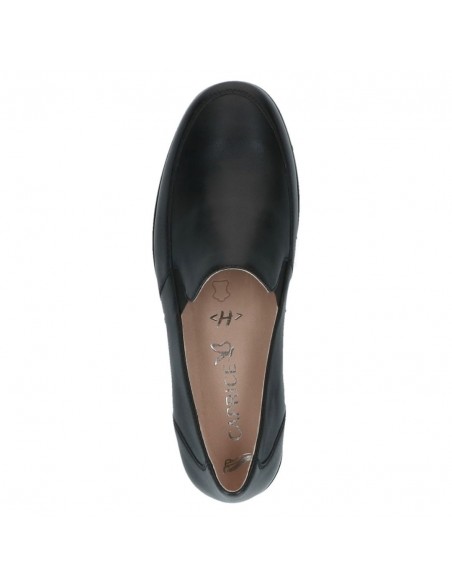 CAPRICE / 24352 / Noir nappa / Mocassin femme largeur H