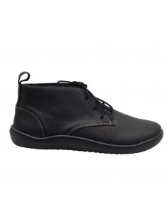 SWEDI / BAUME / Noir / Chaussure cuir, femme, à lacets