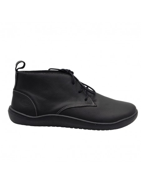 SWEDI / BAUME / Noir / Chaussure cuir, femme, à lacets