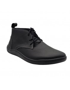 SWEDI / BAUME / Noir / Chaussure cuir, femme, à lacets 2
