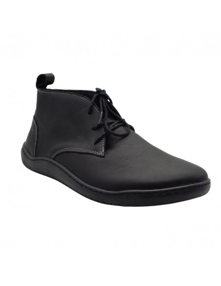 SWEDI / BAUME / Noir / Chaussure cuir, femme, à lacets
